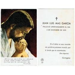 Esquela del Capitán de fragata Juan Luis Mas García 1975