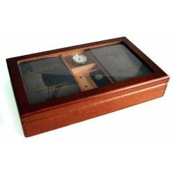 Caja de puros de madera de cedro humidor con puros Coronitas en Cedro y Quintero Brevas