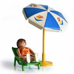 Playmobil Chica con sombrilla