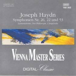 Joseph Haydn. Simphonyen Nr. 26, 22 und 53. Vienna Master Series. CD