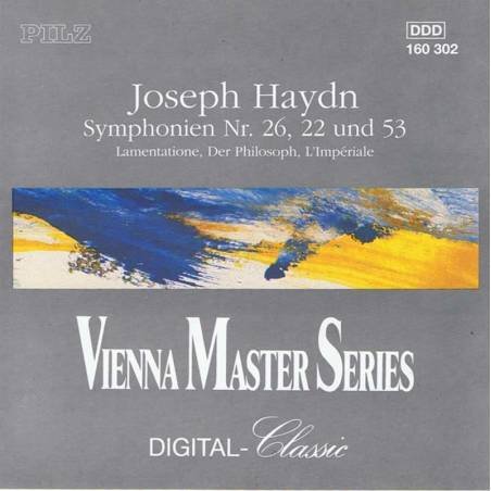 Joseph Haydn. Simphonyen Nr. 26, 22 und 53. Vienna Master Series. CD