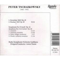 Peter Tschaikowsky - Overture 1812 Op. 49. Symphony No. 5 Op. 64. CD