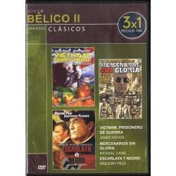 Ciclo Bélico II. Grandes Clásicos. Vietnam, prisionero de guerra. Mercenarios sin gloria. Escarlata y negro