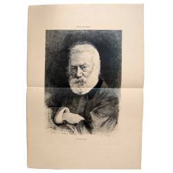 Litografía de La Ilustración Artística. Victor Hugo