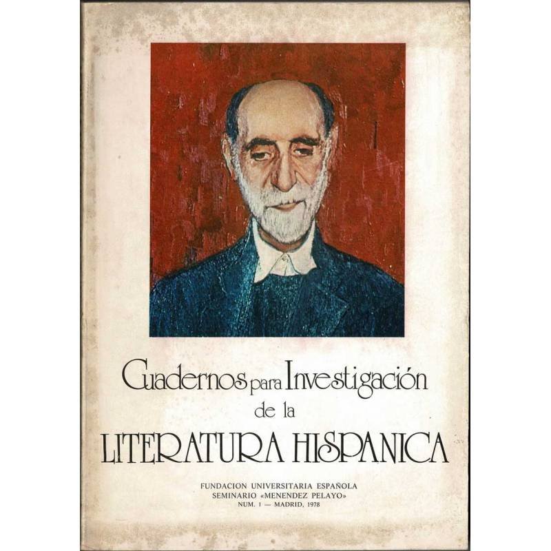 Cuadernos para Investigación de la Literatura Hispánica No. 1