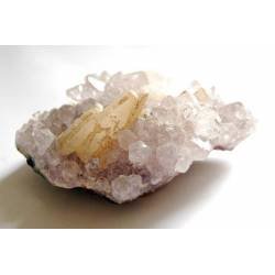 Drusa Natural de Amatista con Calcita