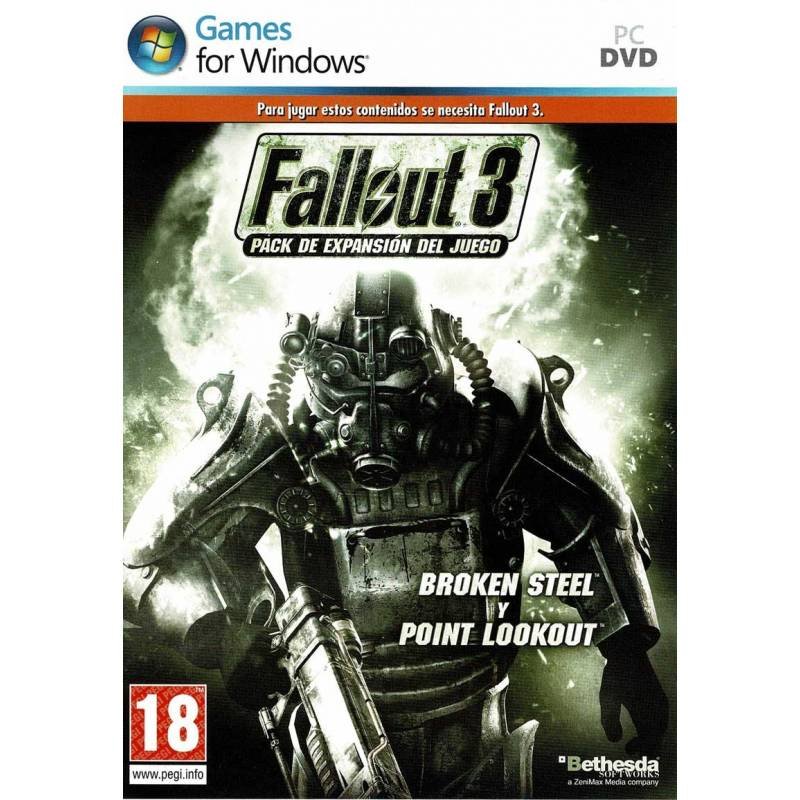 Fallout 3. Broken Steel y Point Lookout. Pack de expansión. PC