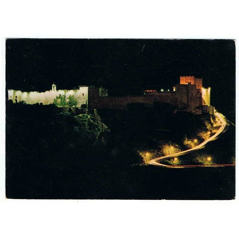 Postal Almería, España. La Alcazaba nocturna Nº 2003