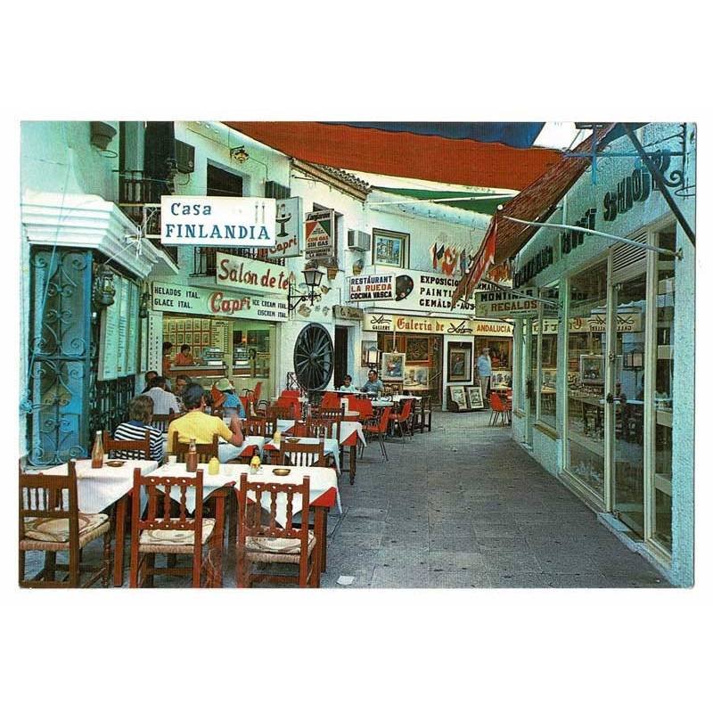 Postal Málaga. Torremolinos. Barrio Andaluz de La Nogalera Nº 1074