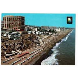 Postal Málaga. Torremolinos. Vista aérea de la playa de La Roca Nº 115