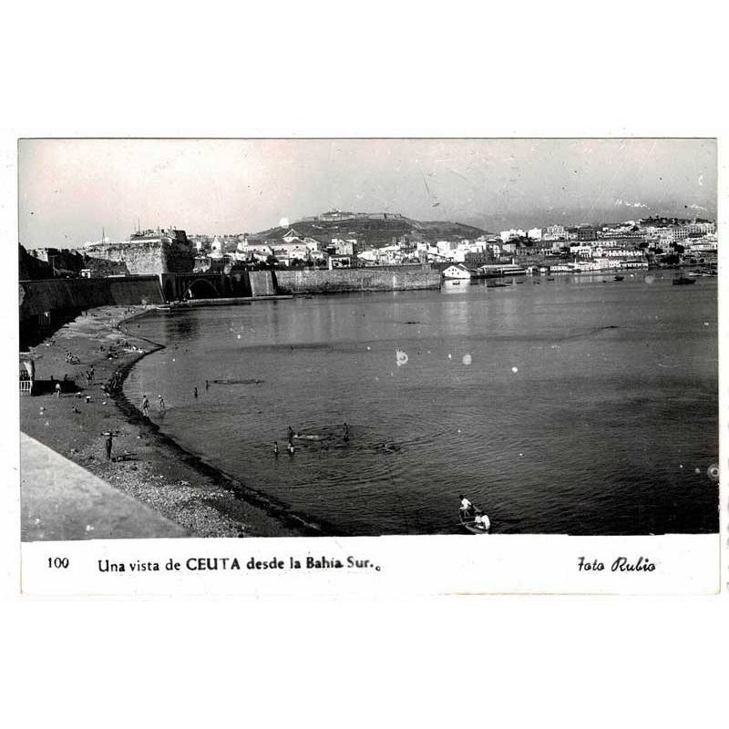 Postal Ceuta. Una vista desde la Bahía Sur. No. 100