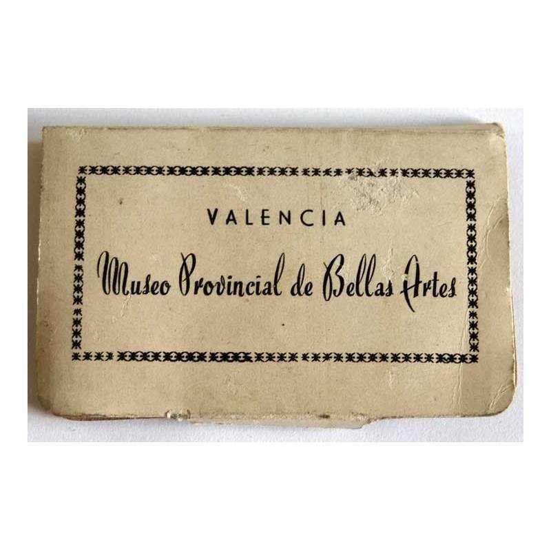 Librito acordeón de 12 mini postales del Museo Provincial Bellas Artes de Valencia. Garrabella