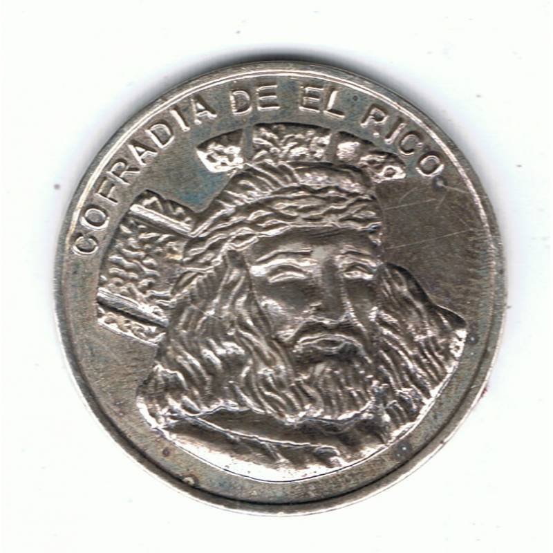 Medalla de plata conmemorativa 75 Aniversario 1921-1996 Cofradía de El Rico