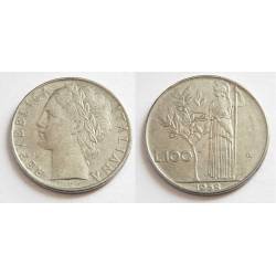 Moneda Italia 100 Liras 1958