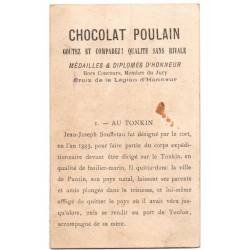 Antiguo cromo litográfico Chocolat Poulain