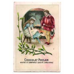 Cromo publicitario Chocolat Poulain 7 x 10 cm