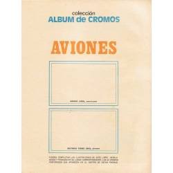 Album de cromos Aviones. 32 cromos. Susaeta 1971. Completo