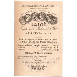 Antiguo cromo litográfico colección Les Fiances (Los Novios). Teintures Lainé