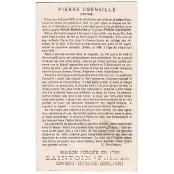Antiguo cromo de Chocolates Saintoin Frères. Pierre Corneille (1606-1684)
