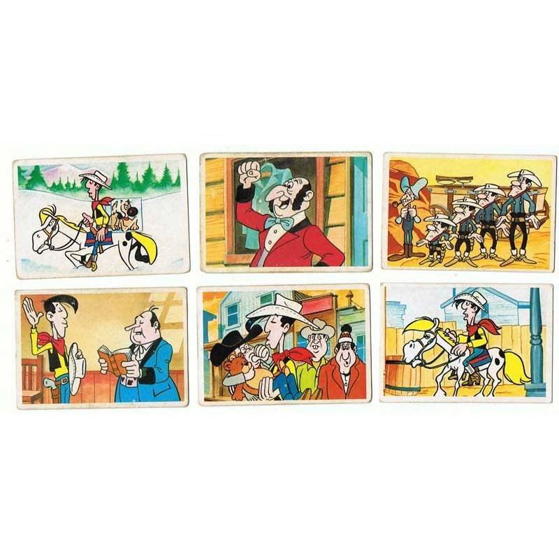 Lote de 6 cromos de Lucky Luke de Ediciones Este. Sin pegar