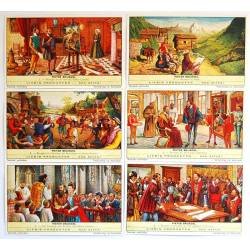 Serie completa de 6 cromos Liebig. Pieter Bruegel