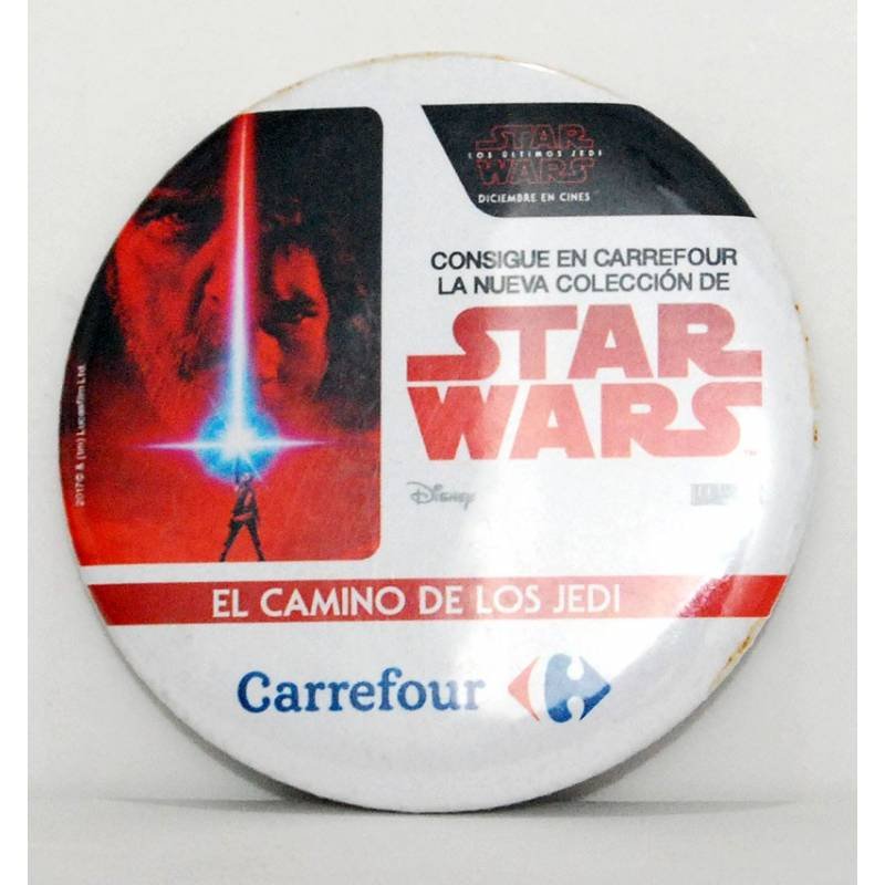 Chapa Star Wars El Camino de los Jedi. Promoción Carrefour