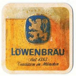 Posavasos Cerveza Löwenbräu. Años 80