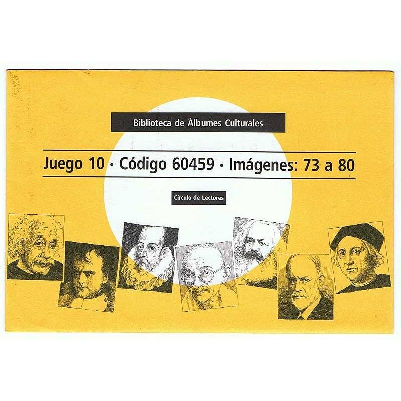 Juego Nº 10. Fotocromos 73 a 80. 25 personajes que cambiaron el mundo