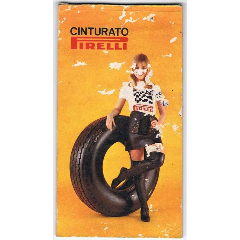 Libreta de anotaciones de bar con publicidad de Cinturato Pirelli. Años 80