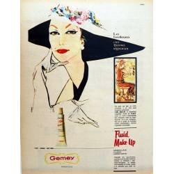 Publicidad Crema Gemey Fluid Make-Up. Original 1959
