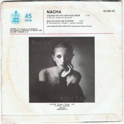 Nacha - Cuando no hay más que Amor - Hispavox 1981 - Single