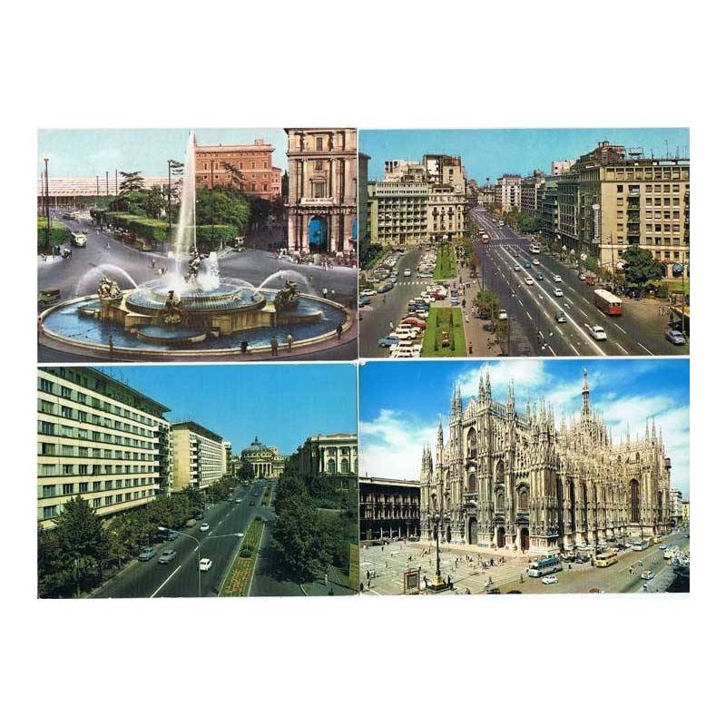 Lote de 8 postales de países europeos. Sin circular