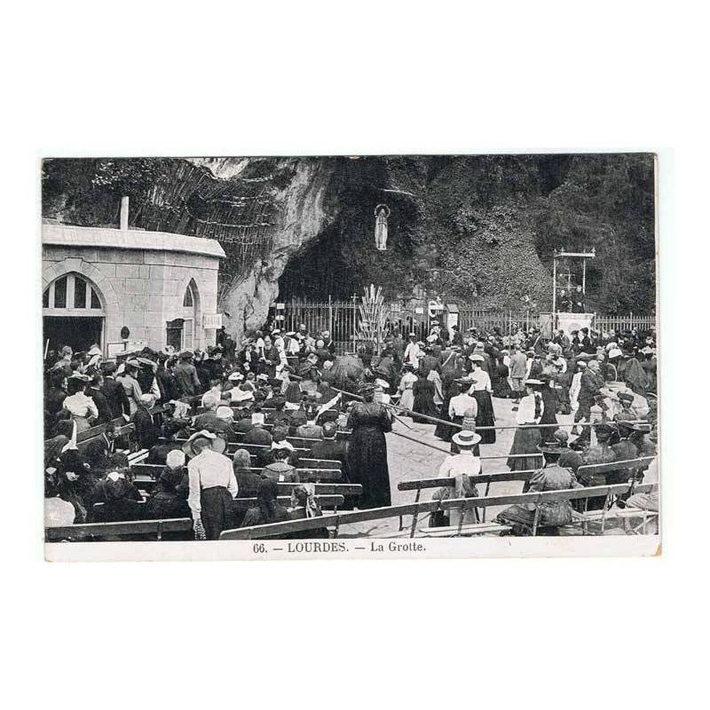 Tarjeta Postal Lourdes. La Grotte