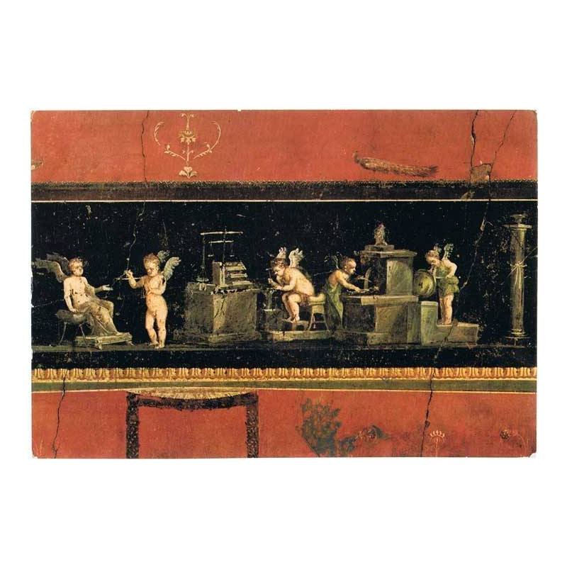 Postal gigante de Pompeya, Italia. Casa del Vetti. Sin circular
