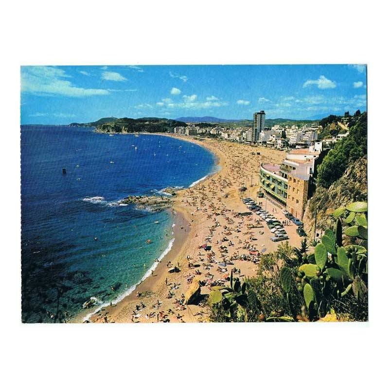 Postal gigante de Lloret de Mar, Costa Brava. 21 x 15,5 cm