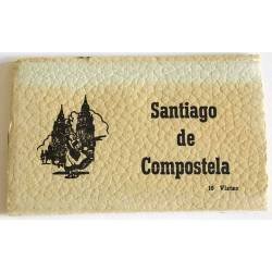 Librito acordeón con 16 mini postales de Santiago de Compostela. Ediciones Lujo, Zaragoza