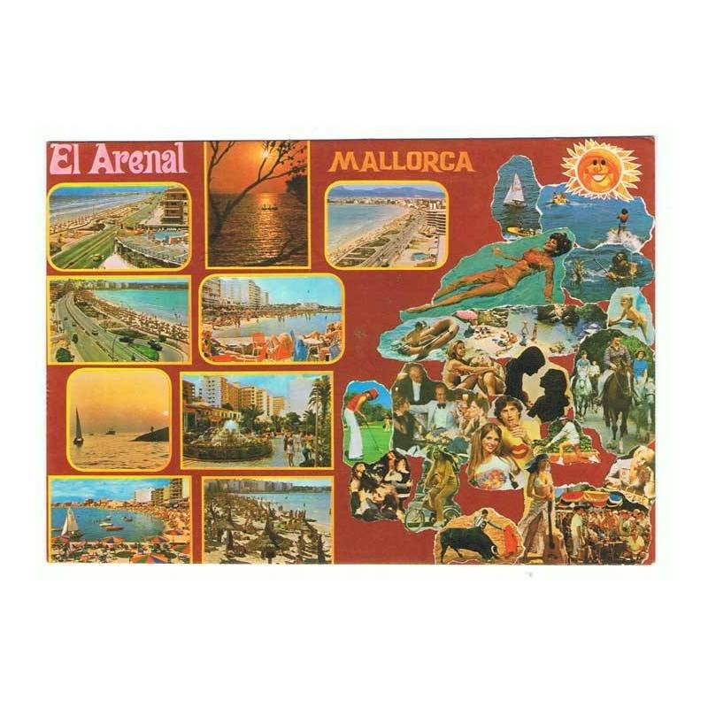 Postal de Mallorca. El Arenal. Circulada 1982