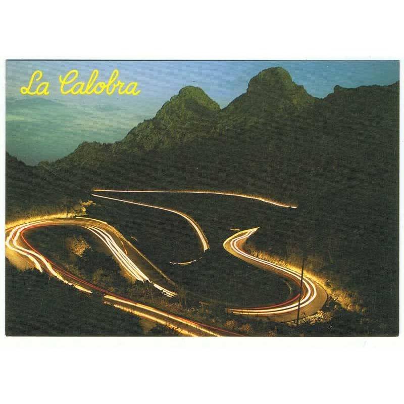 Postal de Mallorca. Carretera de La Calobra (de noche). Escorca. Ed. Cofiba. Sin circular