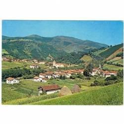 Postal de Sumbilla, Navarra. Vista panorámica. Ed. Tellechea 1963. Escrita