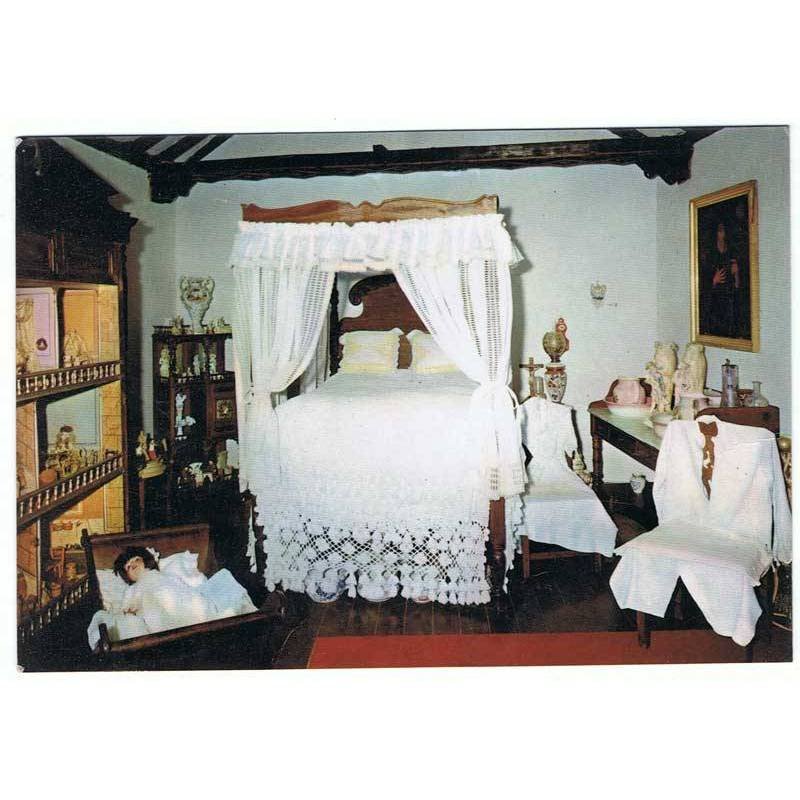 Postal de Casa Cho Zacarías, Las Palmas Gran Canaria. Dormitorio. Ed. Islas. Sin circular