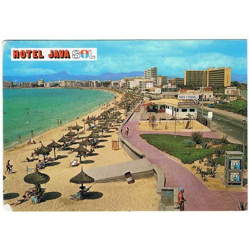 Postal de Can Pastilla, Mallorca. Hotel Java Sol. Ed. Cofiba. Sin circular