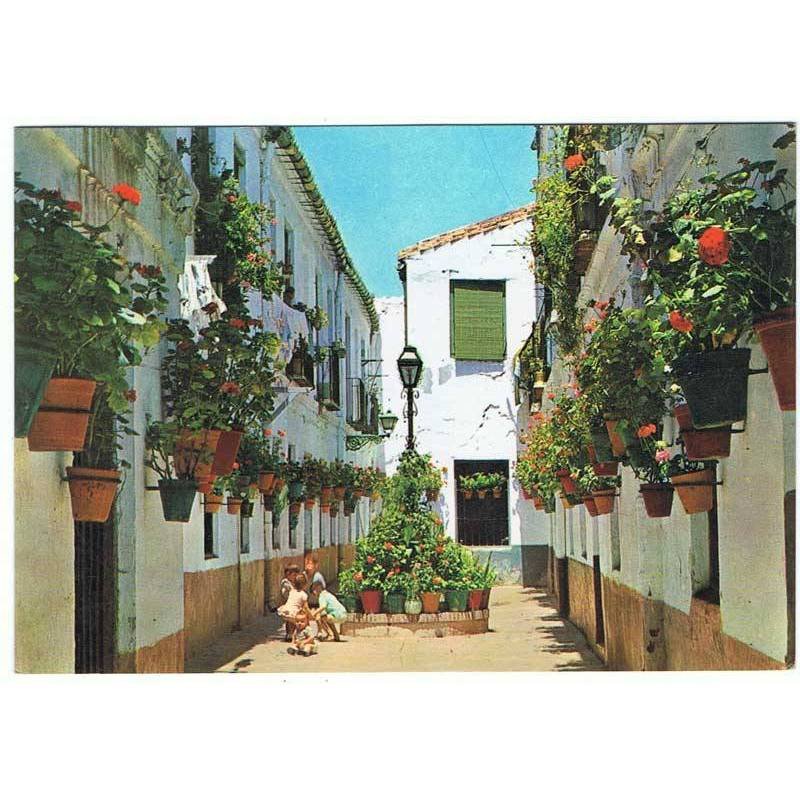 Postal de la Costa del Sol, calle típica. Ed. Beascoa. Sin circular