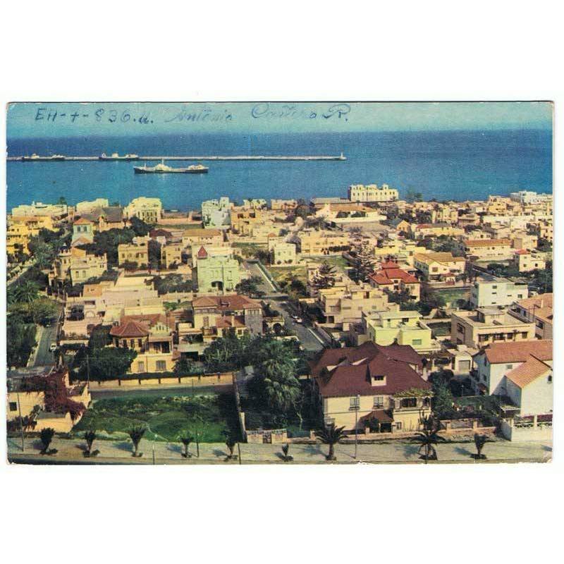 Postal de Las Palmas. Vista parcial de la Ciudad Jardin. Ed. Foto Relieve. Escrita