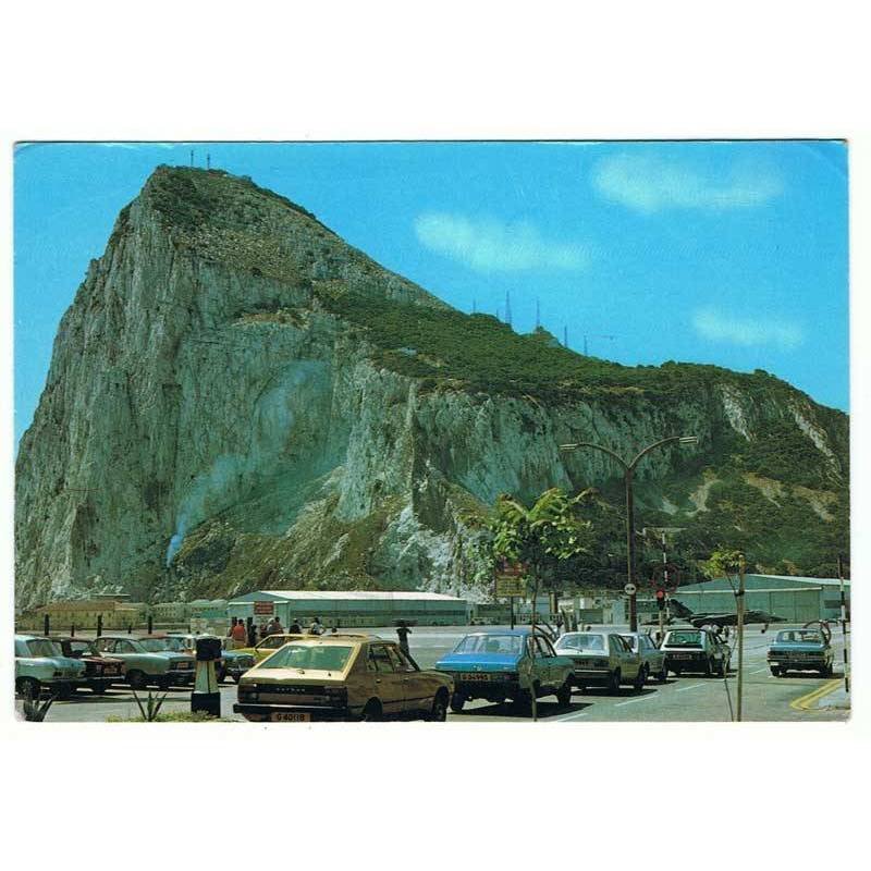 Postal de Gibraltar. North view of Rock from Air Terminal. Ed. RPS. Sin circular