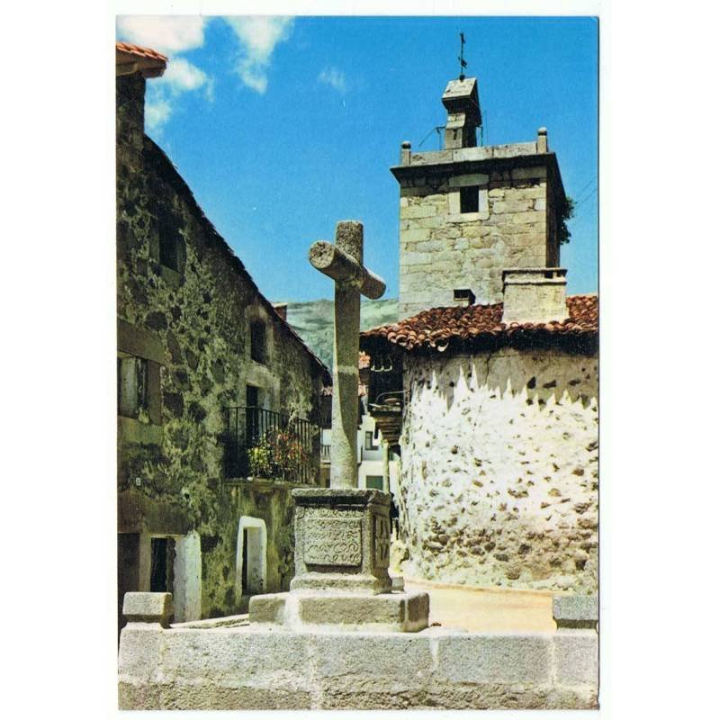 Postal de Piedralaves, Avila. Cruz de los Enamorados. Foto Calvo. Sin circular