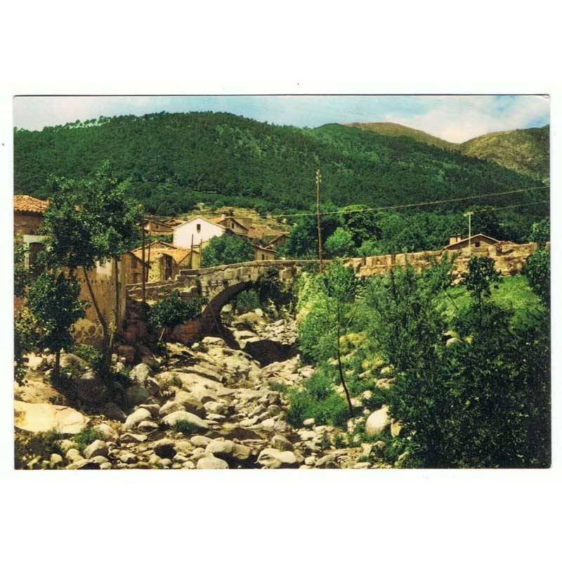 Postal de Piedralaves, Avila. Garganta de Nuñocojo. Puente romano. Foto Calvo. Sin circular