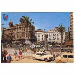 Postal de Alicante. Plaza...