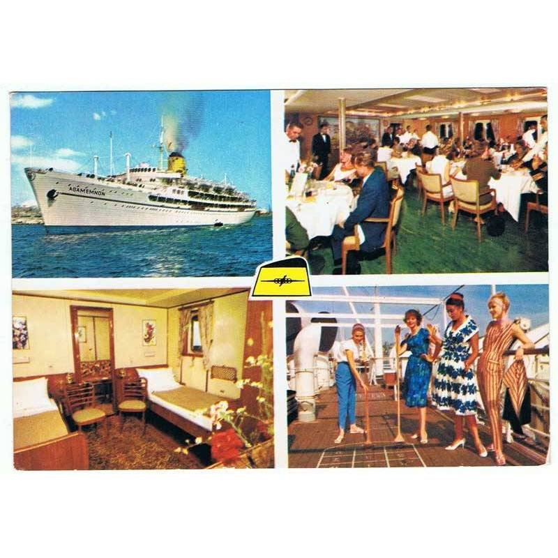 Postal barco T/SS Agamemnon