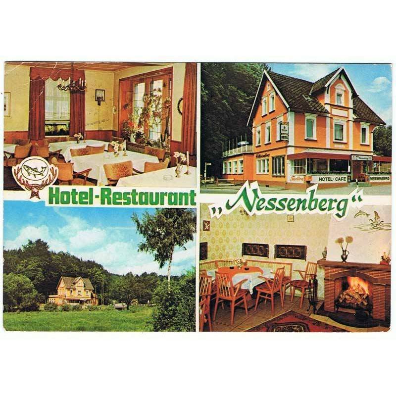 Postal Hotel-Restaurant Nessenberg. Alemania. Escrita y circulada con sello