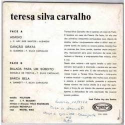 Teresa Silva Carvalho - Adagio. Cançao grata. Balada para un súbdito. Barca Bela. EP